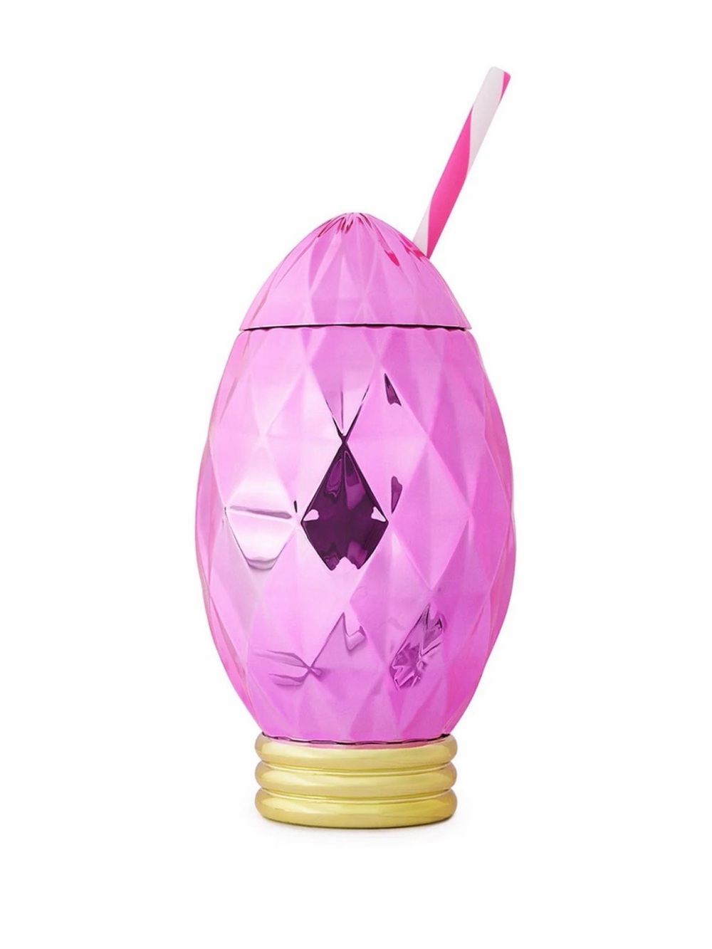 Pink Vintage Christmas Light Sipper